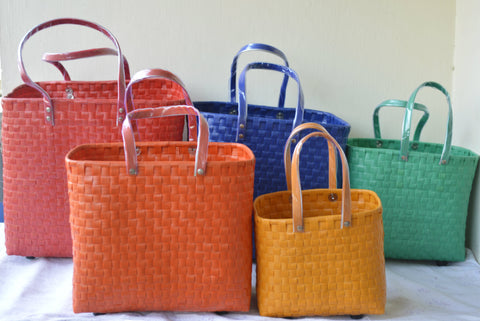 Multicolour Singles Plastic Basket Set of 5 Withidout L