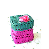 Palmleaf Square Box