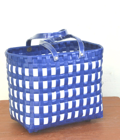 Blue White Lunch Basket